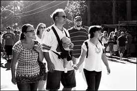A Family At The Johnny Appleseed Festival