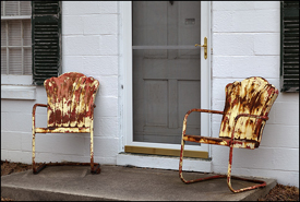 A Pair of Tulip Chairs on Kyle Road
