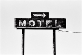Neon Motel Sign on Route 66