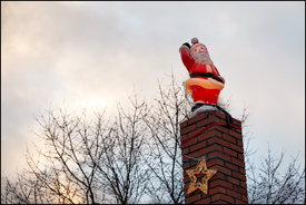 Santa On The Chimney