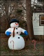 Inflatable Snowman and Candy Canes