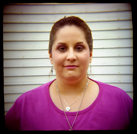 Amy Kline, photographed with a Diana toy camera.