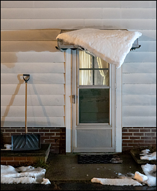Snow Sliding Off The Awning #1