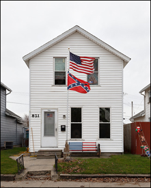 House With Confederate Flag on High Street