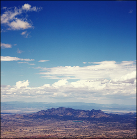 The Ortiz Mountains Viewed From The Sandias