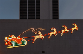 Fort Wayne's Lighted Santa Display #1
