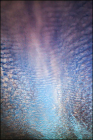 Abstract photographs of a November evening sky in Indiana.