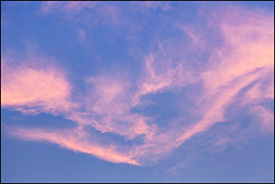 Abstract photographs of the sky on a June evening in Indiana.