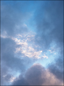 Abstract photographs of storm clouds breaking up in the early morning in Fort Wayne, Indiana.