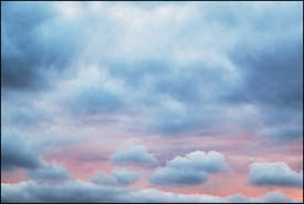 Abstract photographs of clouds at sunset in rural Indiana.